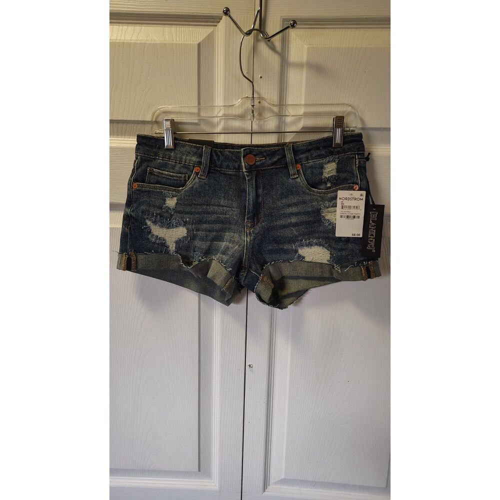 NWT BLANKNYC "The Fulton" Distressed Denim Cutoff Shorts - Size 25